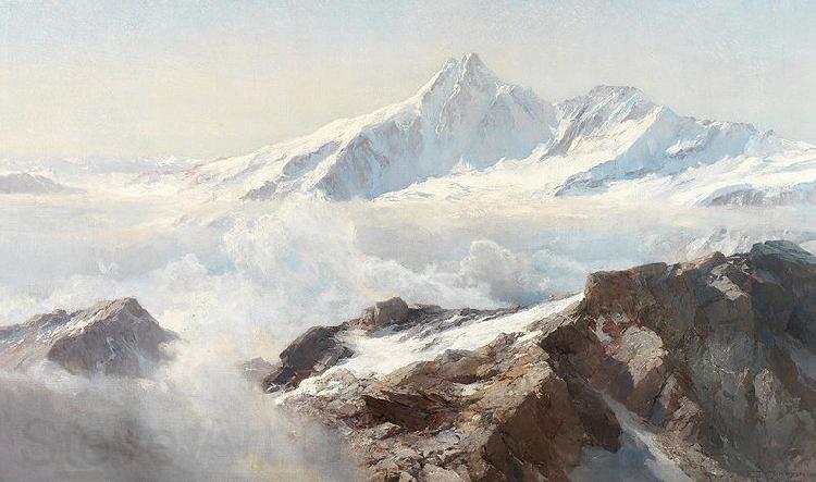 Edward Theodore Compton Grobglockner Norge oil painting art